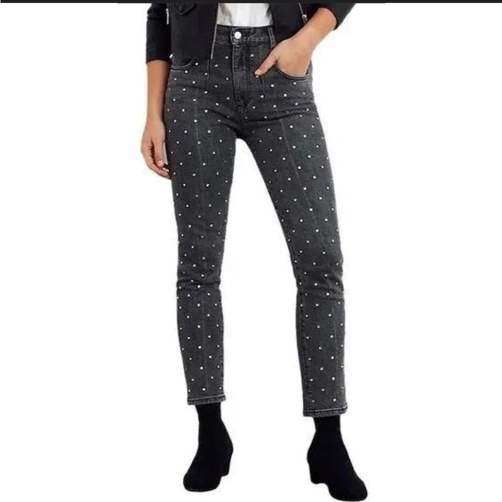 Anthropologie PILCRO Gem Stones Slim Jeans